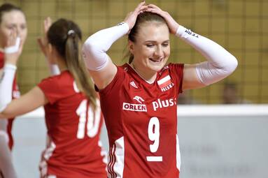 Natalia Murek przyjmującą Impelu Wrocław
