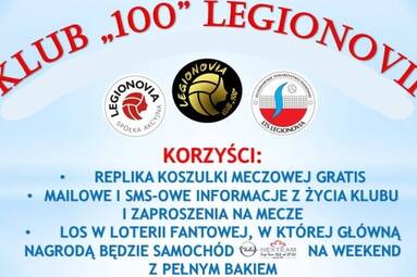 Ruszył projekt “Klub 100 Legionovii”