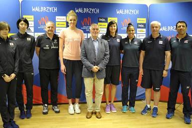 Liga Narodów Kobiet w Wałbrzychu - spotkanie medialne