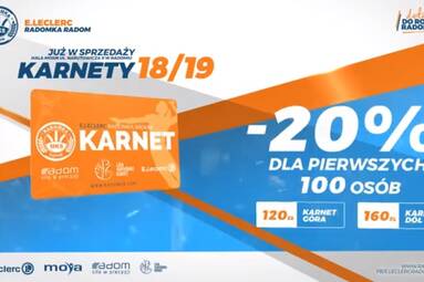 Karnety na mecze E.Leclerc Radomka Radom już w sprzedaży