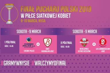 Zaproszenie na konferencję prasową przed Pucharem Polski 2019 w piłce siatkowej kobiet