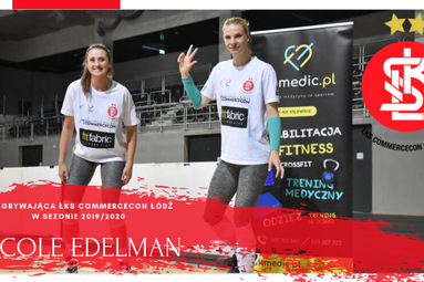 Nicole Edelman rozgrywającą ŁKS-u Commercecon Łódź