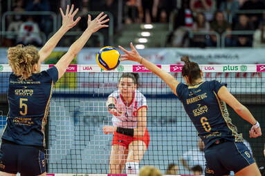 Galeria z meczu ŁKS Commercecon Łódź - Grupa Azoty Chemik Police