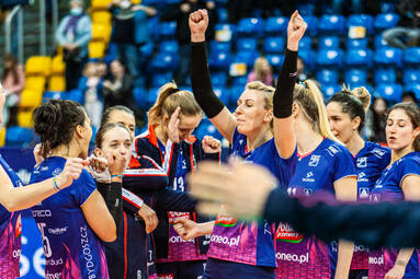Monika Gałkowska atakującą Polskich Przetworów Pałacu Bydgoszcz