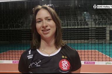 ŁKS Commercecon Łódź 2022/23: Aleksandra Gryka i Angelika Gajer.