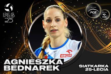 Nominowana w kategorii siatkarka 25-lecia PLS: Agnieszka Bednarek