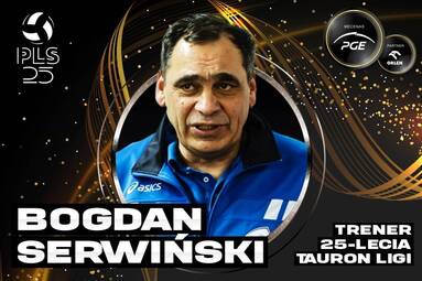 Nominowani w kategorii Trener 25-lecia TAURON Ligi: Bogdan Serwiński