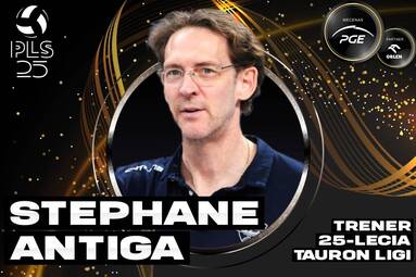 Nominowani w kategorii Trener 25-lecia TAURON Ligi: Stephane Antiga
