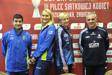Konferencja prasowa inaugurująca  Superpuchar 2015 w piłce siatkowej kobiet