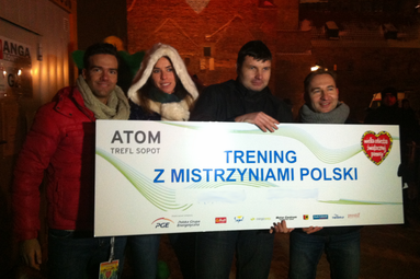 Wylicytował trening z mistrzyniami Polski
