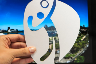 Logotyp siatkówki w IO 2016