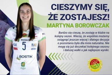 Martyna Borowczak zostaje w BKS-ie BOSTIK ZGO Bielsko-Biała