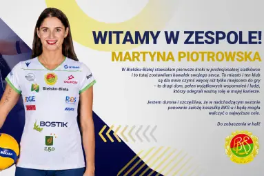 Martyna Piotrowska w BKS-ie BOSTIK ZGO Bielsko-Biała
