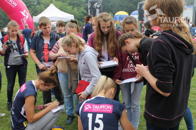Siatkarki z Dąbrowy Górniczej na Pikniku Olimpijskim